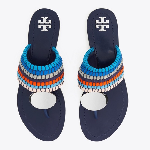 Tory Burch Shoes - Tory Burch LAST CHANCE Patos Disk Sandal Blue